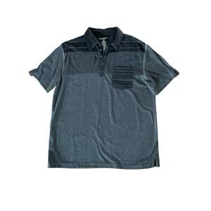 No Boundaries Mens L Short Sleeve Athletic Polo T Shirt Pocket Casual